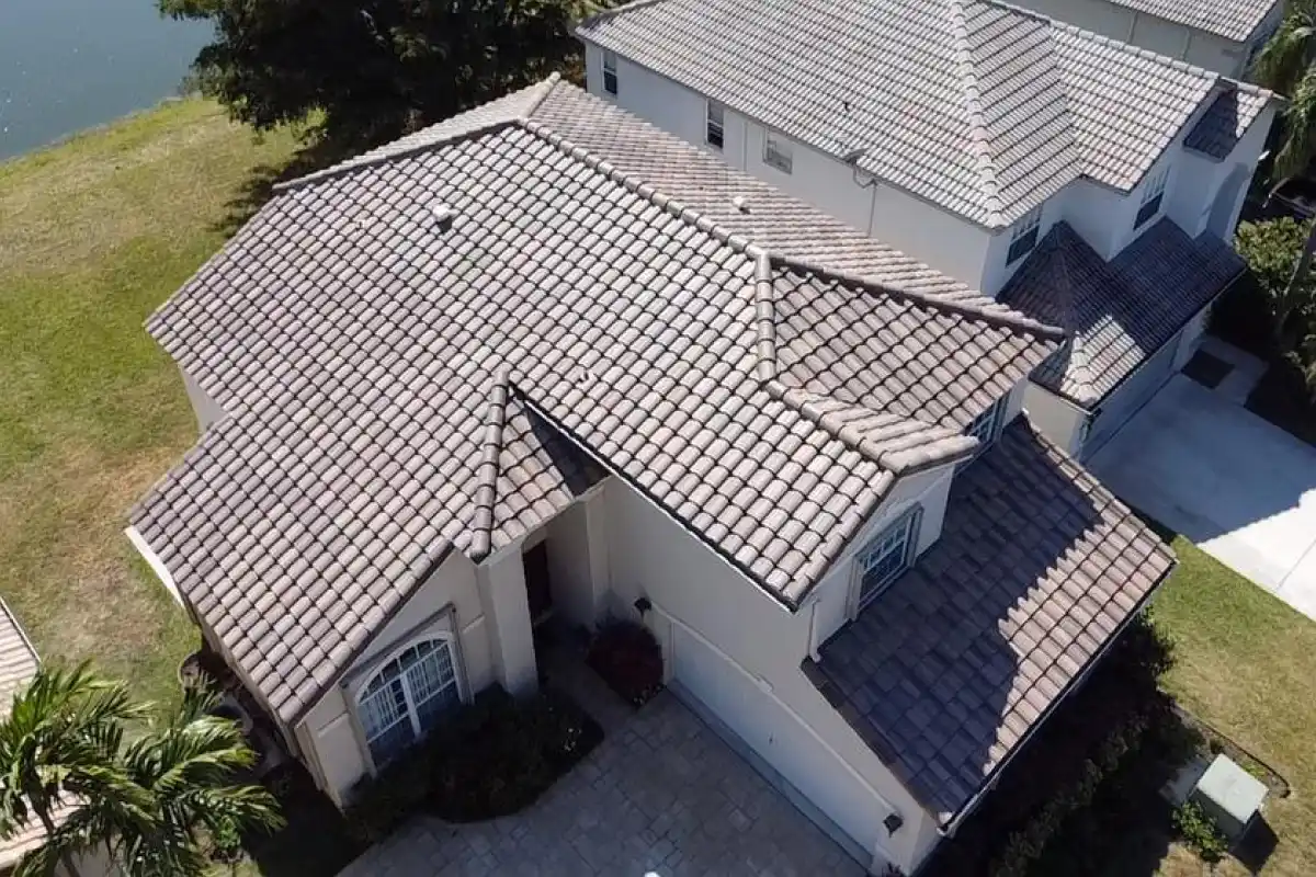Custom tile roof replacement in Lake Worth, FL, featuring Florida Building Code compliant underlayment by Weather Recovery Solutions.